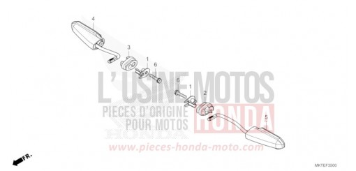 BLINKER, HINTEN ADV750S de 2025